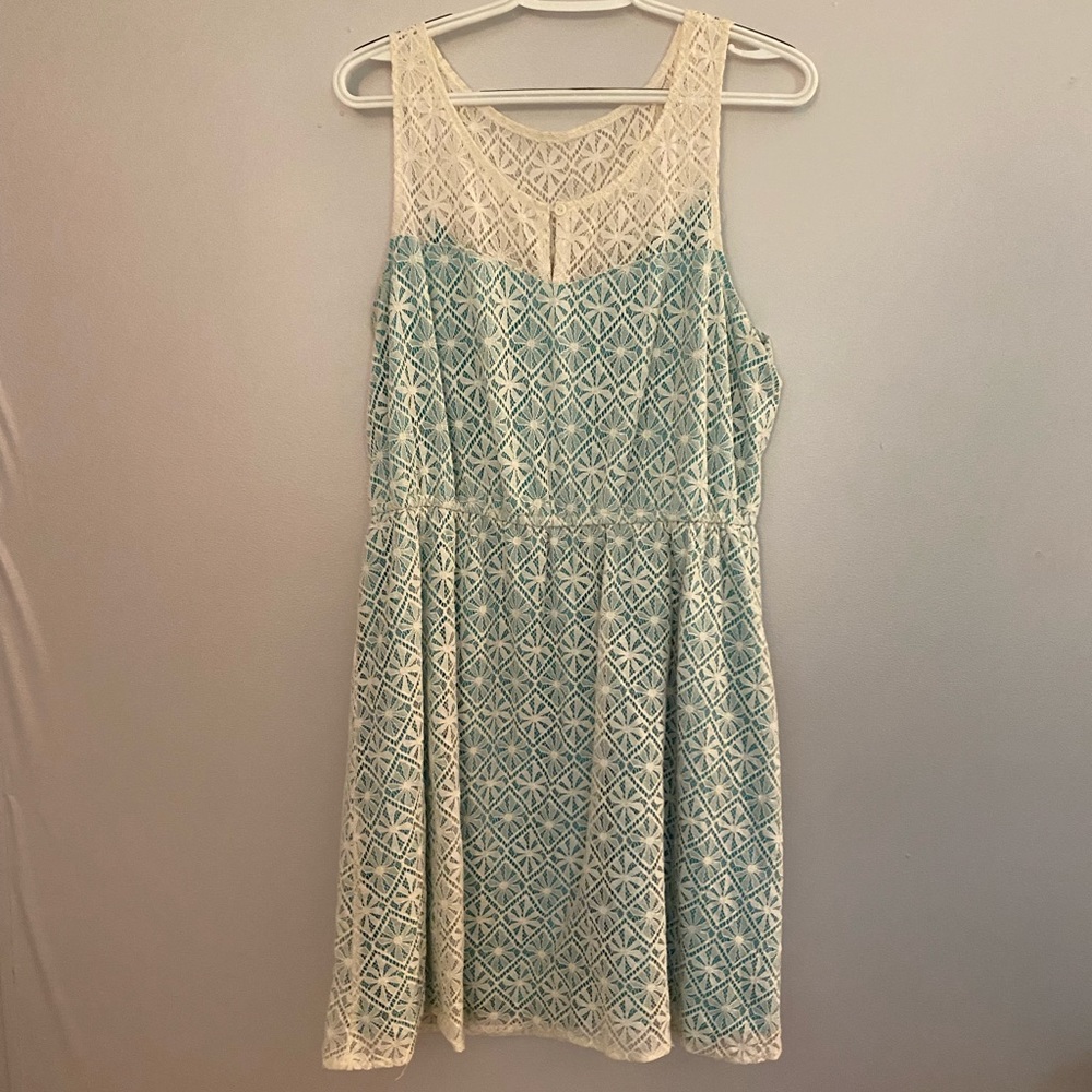 Maurice’s, XL, teal, lace dress